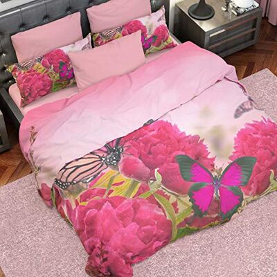 PETTI Artigiani Italiani Copripiumino, Set Copripiumino Matrimoniale, Copripiumino Matrimoniale, Parure Copripiumino, Copripiumone, 100% Made in Italy, 100% Microfibra Anallergica PETTI Artigiani Italiani Copripiumino, Set Copripiumino Matrimoniale, Copripiumino Matrimoniale, Parure Copripiumino, Copripiumone, 100% Made in Italy, 100% Microfibra Anallergica