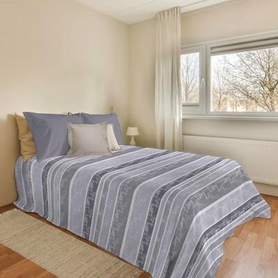 PENSIERI DELICATI Copriletto 220x280 cm, Telo Singolo 100% Cotone Pique, Ideale Come Telo Arredo, Coperta Salva Letto 1 Piazza e Mezza, Fantasia Rodrigo Grigio, 100% Made in Italy PENSIERI DELICATI Copriletto 220x280 cm, Telo Singolo 100% Cotone Pique, Ideale Come Telo Arredo, Coperta Salva Letto 1 Piazza e Mezza, Fantasia Rodrigo Grigio, 100% Made in Italy