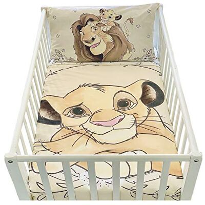 Disney Biancheria da letto per Neonato Il Re Leone di , composta da un copripiumino 100 x 135 e una federa 40x60 per un letto 60 x 120 o 70 x 140 cm Disney Biancheria da letto per Neonato Il Re Leone di , composta da un copripiumino 100 x 135 e una federa 40x60 per un letto 60 x 120 o 70 x 140 cm