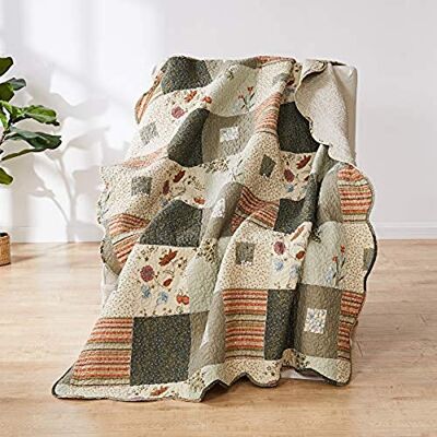 Greenland Home Fashions Greenland Home Sedona Coperta, 127 x 152 cm, colore: Grigio talpa Greenland Home Fashions Greenland Home Sedona Coperta, 127 x 152 cm, colore: Grigio talpa