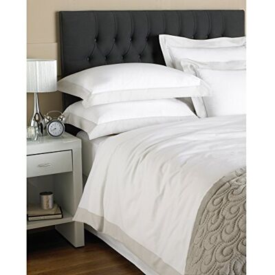 Paoletti Harvard Border copripiumino per letto singolo, colore: Bianco/Grigio Paoletti Harvard Border copripiumino per letto singolo, colore: Bianco/Grigio