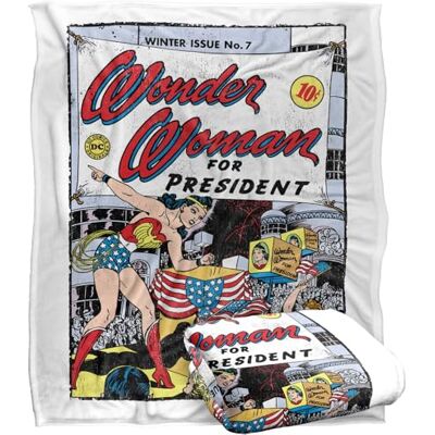 LOGOVISION Wonder Womanfor President Coperta super morbida al tatto setoso – 152 x 127 cm LOGOVISION Wonder Womanfor President Coperta super morbida al tatto setoso – 152 x 127 cm