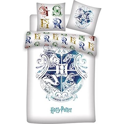 Harry Potter Hogwarts Copripiumino 140 x 200 cm + federa 63 x 63 cm Harry Potter Hogwarts Copripiumino 140 x 200 cm + federa 63 x 63 cm