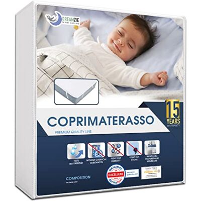 Dreamzie Coprimaterasso 70x160 cm OEKO TEX 4 Angoli Elastici Impermeabile Per Materasso 70 x 160 cm Dreamzie Coprimaterasso 70x160 cm OEKO TEX 4 Angoli Elastici Impermeabile Per Materasso 70 x 160 cm