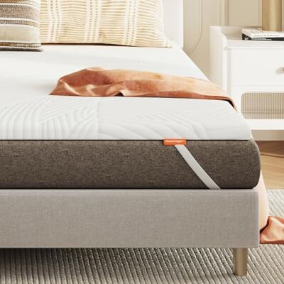 Sweetnight Topper Materasso in Gel 135 x 190 x 5 cm, con Rivestimento Sfoderabile e Lavabile, Coprimaterasso in Memory foam 135 x 190 x 5 cm, con Cinghie Elastiche, Bianco Sweetnight Topper Materasso in Gel 135 x 190 x 5 cm, con Rivestimento Sfoderabile e Lavabile, Coprimaterasso in Memory foam 135 x 190 x 5 cm, con Cinghie Elastiche, Bianco