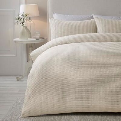 Serene Lindly Set Copripiumino a Nido d'Ape Testurizzato - Biancheria da letto Serene Lindly Set Copripiumino a Nido d'Ape Testurizzato - Biancheria da letto