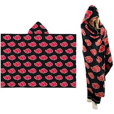 Franco Naruto Anime Akatsuki Cloud Bedding Coperta con cappuccio, super morbida e accogliente, 178 x 127 cm (prodotto con licenza ufficiale) Franco Naruto Anime Akatsuki Cloud Bedding Coperta con cappuccio, super morbida e accogliente, 178 x 127 cm (prodotto con licenza ufficiale)