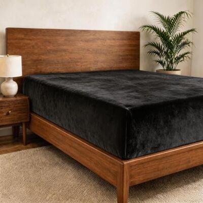 Cathay Home Lenzuolo con angoli per letto queen size, in flanella, ultra morbido e spesso, senza pelucchi, per tutte le stagioni, caldo e confortevole, lenzuolo con angoli profondi 30,5 cm (solo per Cathay Home Lenzuolo con angoli per letto queen size, in flanella, ultra morbido e spesso, senza pelucchi, per tutte le stagioni, caldo e confortevole, lenzuolo con angoli profondi 30,5 cm (solo per