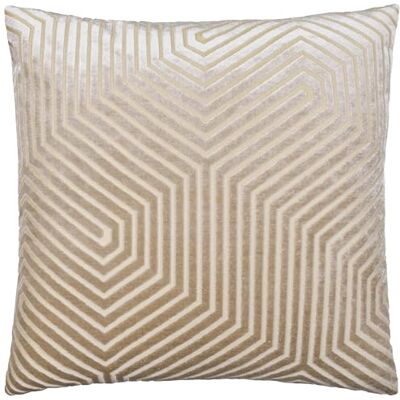 Paoletti Fodera per cuscino Evoke Velvet – Lussuosa federa decorativa quadrata con motivo a zig-zag (Visone 55x55cm) Paoletti Fodera per cuscino Evoke Velvet – Lussuosa federa decorativa quadrata con motivo a zig-zag (Visone 55x55cm)