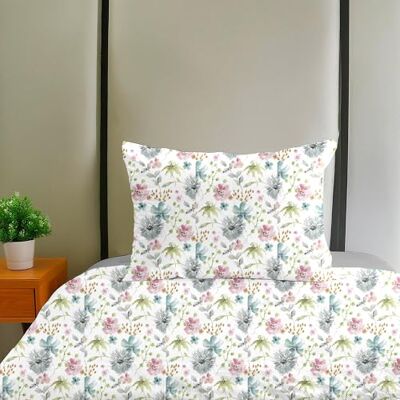 Ruggeri Set lenzuola Singolo Made in Italy 100% Puro Cotone Collezione Flower Mon Amour (Eden) Ruggeri Set lenzuola Singolo Made in Italy 100% Puro Cotone Collezione Flower Mon Amour (Eden)