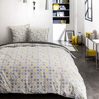 TODAY Set Copripiumino, Cotone, Multicolore, 220 x 240 TODAY Set Copripiumino, Cotone, Multicolore, 220 x 240