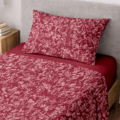 Ruggeri Set Lenzuola Completo Letto Singolo, in Microfibra Floreale Rosso 1 lenzuolo sopra di 160 x 290 cm, 1 lenzuolo con angoli di 90 x 200 cm con altezza angolo di 25 cm e 1 federa di 50 x 80 cm Ruggeri Set Lenzuola Completo Letto Singolo, in Microfibra Floreale Rosso 1 lenzuolo sopra di 160 x 290 cm, 1 lenzuolo con angoli di 90 x 200 cm con altezza angolo di 25 cm e 1 federa di 50 x 80 cm