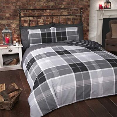 Set piumino Argyle grigio di Rapport - Set piumino Set piumino Argyle grigio di Rapport - Set piumino