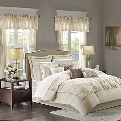 Madison Park Joella 24 Piece Room in a Bag Avorio Cal King Madison Park Joella 24 Piece Room in a Bag Avorio Cal King