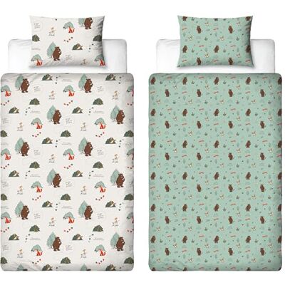 Character World The Gruffalo Copripiumino Singolo Ufficiale Design Woodland Biancheria da letto reversibile a 2 lati con federa coordinata Perfetto per camera bambini Polcotone Character World The Gruffalo Copripiumino Singolo Ufficiale Design Woodland Biancheria da letto reversibile a 2 lati con federa coordinata Perfetto per camera bambini Polcotone