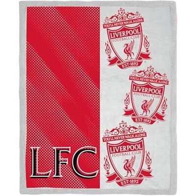 Character World Coperta in pile ufficiale Liverpool FC Plaid super morbido e caldo con retro Sherpa, design con stemma Perfetta per casa, camera da letto, pigiama party e campeggio Dimensioni 120 x 150 cm Character World Coperta in pile ufficiale Liverpool FC Plaid super morbido e caldo con retro Sherpa, design con stemma Perfetta per casa, camera da letto, pigiama party e campeggio Dimensioni 120 x 150 cm