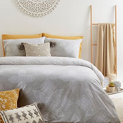 furn. Anice Super King copripiumino, cotone, poliestere, Grigio furn. Anice Super King copripiumino, cotone, poliestere, Grigio