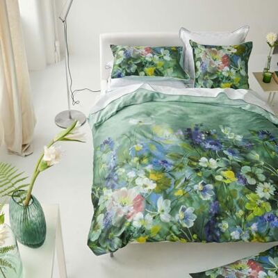 Designers Guild Copripiumino stampato in raso di cotone, Gladys Blossom, 240 x 220 cm, Designer Guild Designers Guild Copripiumino stampato in raso di cotone, Gladys Blossom, 240 x 220 cm, Designer Guild