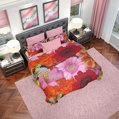 PETTI Artigiani Italiani Copripiumino, Set Copripiumino, Copripiumino Una Piazza e Mezza, Parure Copripiumino, Copripiumone, 100% Made in Italy, 100% Microfibra Anallergica PETTI Artigiani Italiani Copripiumino, Set Copripiumino, Copripiumino Una Piazza e Mezza, Parure Copripiumino, Copripiumone, 100% Made in Italy, 100% Microfibra Anallergica