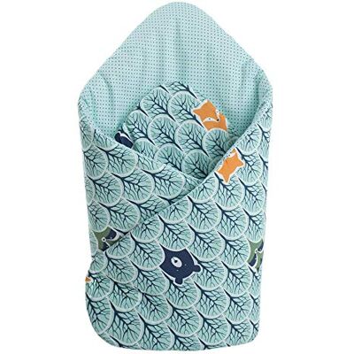 Medi Partners Cuscino cono bambino 100% Cotone 75x75cm Coperta del bambino Doppia faccia Morbido Tutto l'anno Corna per neonati Multifunzionale (Foresta alla menta) Medi Partners Cuscino cono bambino 100% Cotone 75x75cm Coperta del bambino Doppia faccia Morbido Tutto l'anno Corna per neonati Multifunzionale (Foresta alla menta)