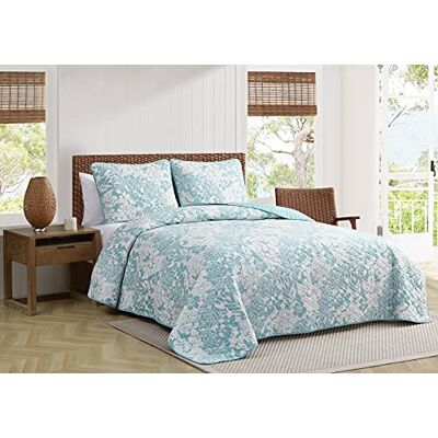 Tommy Bahama Set copripiumino 100, leggero e traspirante, prelavato per un maggiore comfort, cotone, acqua, doppio Tommy Bahama Set copripiumino 100, leggero e traspirante, prelavato per un maggiore comfort, cotone, acqua, doppio