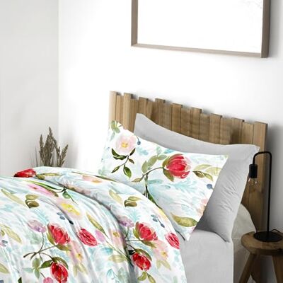 Ruggeri Set Lenzuola Copripiumino Singolo, Cotone, Made In Italy, Tulipani Ruggeri Set Lenzuola Copripiumino Singolo, Cotone, Made In Italy, Tulipani