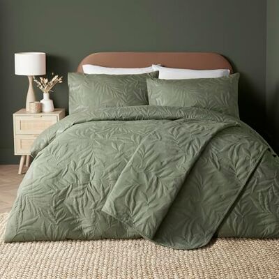 Serene Luana Set Sacco Lenzuolo Verde Scuro - Biancheria Serene Luana Set Sacco Lenzuolo Verde Scuro - Biancheria