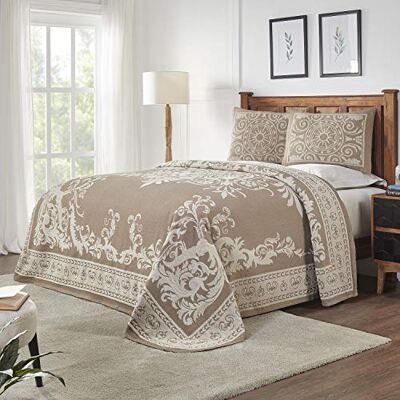 Superior Copriletto, Cotone, Ada Taupe, Queen Superior Copriletto, Cotone, Ada Taupe, Queen