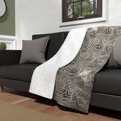 Soleil d'ocre - Plaid stile lana Sherpa 120x160cm - Plaid Soleil d'ocre - Plaid stile lana Sherpa 120x160cm - Plaid