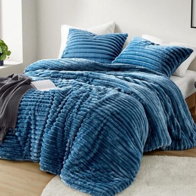 Intelligent Design Set copripiumino per letto king size, morbido tessuto felpato, retro in microfibra, 3 pezzi, leggero, super morbido, in velluto a costine, 2 federe, per tutte le stagioni, set di Intelligent Design Set copripiumino per letto king size, morbido tessuto felpato, retro in microfibra, 3 pezzi, leggero, super morbido, in velluto a costine, 2 federe, per tutte le stagioni, set di
