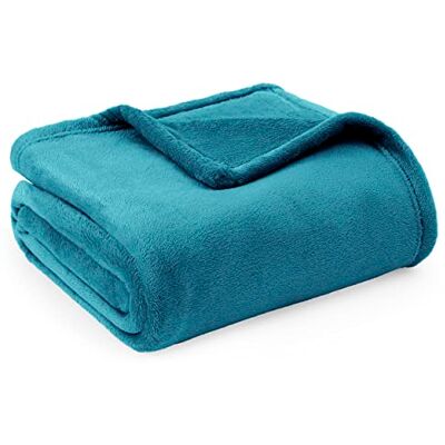 Bedsure Plaid Divano Coperta Pile Flanella, 150 x 200 cm, Turchese Leggera e traspirante, coperta in flanella spessa e morbida, per casa e regalo, tutto l'anno, per uomo e donna Bedsure Plaid Divano Coperta Pile Flanella, 150 x 200 cm, Turchese Leggera e traspirante, coperta in flanella spessa e morbida, per casa e regalo, tutto l'anno, per uomo e donna