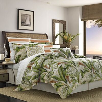 Tommy Bahama Palmiers Set Copripiumino, Medium Green, Full/Queen Tommy Bahama Palmiers Set Copripiumino, Medium Green, Full/Queen
