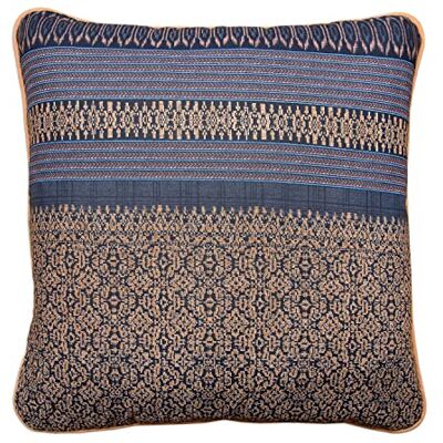 Bassetti Federa per cuscino Granfoulard Roccaraso B1, in 100% cotone, colore blu, con chiusura lampo, dimensioni: 40 x 40 cm, Bassetti Federa per cuscino Granfoulard Roccaraso B1, in 100% cotone, colore blu, con chiusura lampo, dimensioni: 40 x 40 cm,