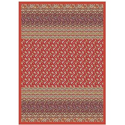Bassetti Plaid Imperia R1 in cotone makò satin di colore rosso, dimensioni: 270 x 250 cm, Bassetti Plaid Imperia R1 in cotone makò satin di colore rosso, dimensioni: 270 x 250 cm,