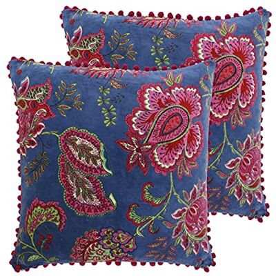 Paoletti - Malisa - Blue Cotton - 50x50 cm - Cushions Paoletti - Malisa - Blue Cotton - 50x50 cm - Cushions