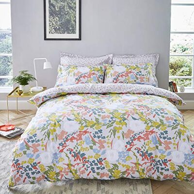 Bianca Bloomsbury Copripiumino + federa per cuscino, 105 cm, 180 x 220 + 50 x 125 cm Bianca Bloomsbury Copripiumino + federa per cuscino, 105 cm, 180 x 220 + 50 x 125 cm
