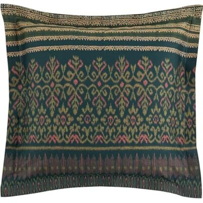 Bassetti Roccaraso V1 Federa per cuscino in cotone makò satinato, colore verde, con chiusura lampo, dimensioni: 65 x 65 cm Bassetti Roccaraso V1 Federa per cuscino in cotone makò satinato, colore verde, con chiusura lampo, dimensioni: 65 x 65 cm