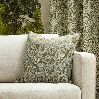 furn. Wylder Fodera per cuscino jacquard botanico Bali furn. Wylder Fodera per cuscino jacquard botanico Bali