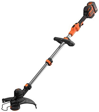 Black & Decker Tagliabordi a Batteria Litio Tecnologia PowerCommand, Ampiezza taglio 33 cm, Velocità Regolabile, Doppia Impugnatura 36 V 2.5 Ah,