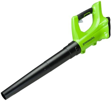 GreenWorks Soffiatore Foglie Assiale a Batteria, 156km/h, 4,27m³/min, SENZA Batteria 24V e Caricabatterie, Garanzia 3 Anni