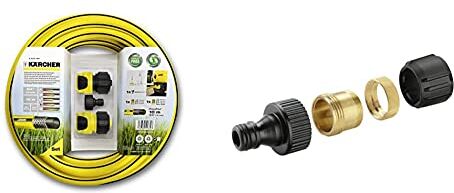 Karcher Kärcher Kit Di Raccordo Per Idro, Tubo Da 3/4%22, 10 M, Giallo/Nero &  Irrigazione Presa Rubinetto Per Rubinetti Domestici