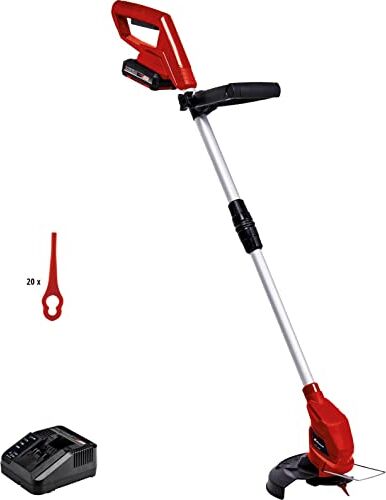 Einhell Tagliabordi a batteria Power X-Change  (1x2,0Ah) (18 V, 2,0 Ah, Li-Ion, taglio 24 cm, 20 lame taglio incluse, incl. una batteria da 2,0 Ah e un caricabatteria)