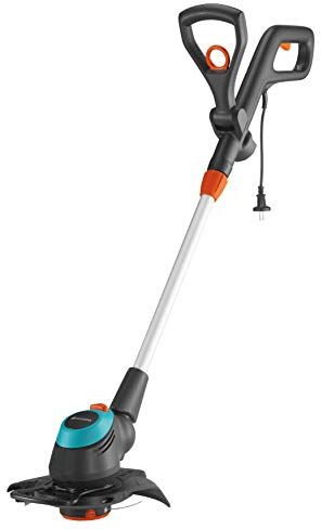 Gardena Trimmer Elettrico Easycut 450/25: Trimmer con Impugnatura Regolabile, Testa Angolata e Archetto di Protezione per Piante Rimovibile, Diametro di Taglio 250 Mm (9870-20)