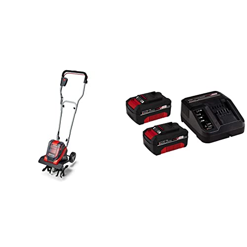 Einhell 3431200 Zappatrice a Batteria Ge-CR 30 Li-Solo, Rosso + 2X 3,0 Ah Power X-Change Starter Kit