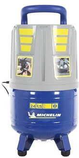 Michelin Compressore d'aria portatile MVX24 Serbatoio da 24 litri Senza olio Motore da 2 hp Pressione massima 8 bar Portata d'aria 160 l/min 9,6 m³/h