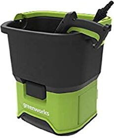 GreenWorks GDC60 Idropulitrice a Batteria Li-Ion 60V, Motore 650 W, Pressione 70 bar, Portata 200 l/h, Serbatoio da 20 Litri, Tubo di 6 m, Senza Batteria e Caricatore