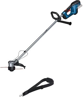 Bosch 18V System Tagliabordi a batteria GRT 18V-33 (motore brushless, diametro di taglio di 33 cm, incl. 1 tracolla, 1 gruppo bobina)