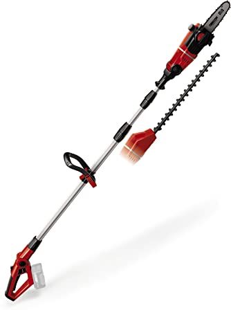 Einhell Utensile multifunzione a batteria GE-HC 18 Li T-Solo (18 V, tagliasiepi e motosega 2 in 1, lama Oregon, senza batteria e caricabatterie)