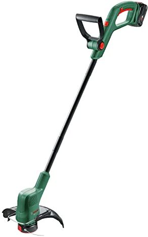 Bosch Tagliabordi a batteria EasyGrassCut 18v-230 (1 batteria 2,0 Ah, sistema a 18 Volt, diametro di taglio 23 cm, in scatola di cartone), Nuovo Design / Verde Classico