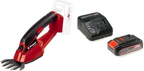 Einhell Forbici a batteria  Li-Solo Power X-Change (18V, largh.taglio 100 mm, incl. lama tagliaerba, incl. batteria e caricabatteria)